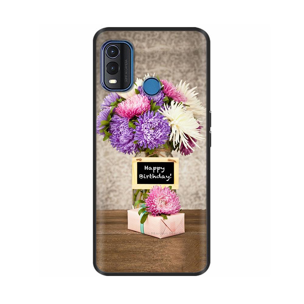For Nokia G11 Plus Case Cute Heart Flower Soft Silicone Back Cover for Nokia G11 Plus NokiaG11 G 11 Bumper Black TPU Phone Cases