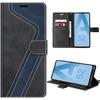 Case for Samsung Galaxy A52s 5G and A52 5G-4G, Black, Foldable PU Leather Protection with Card Holder and Stand, Spliced Pattern