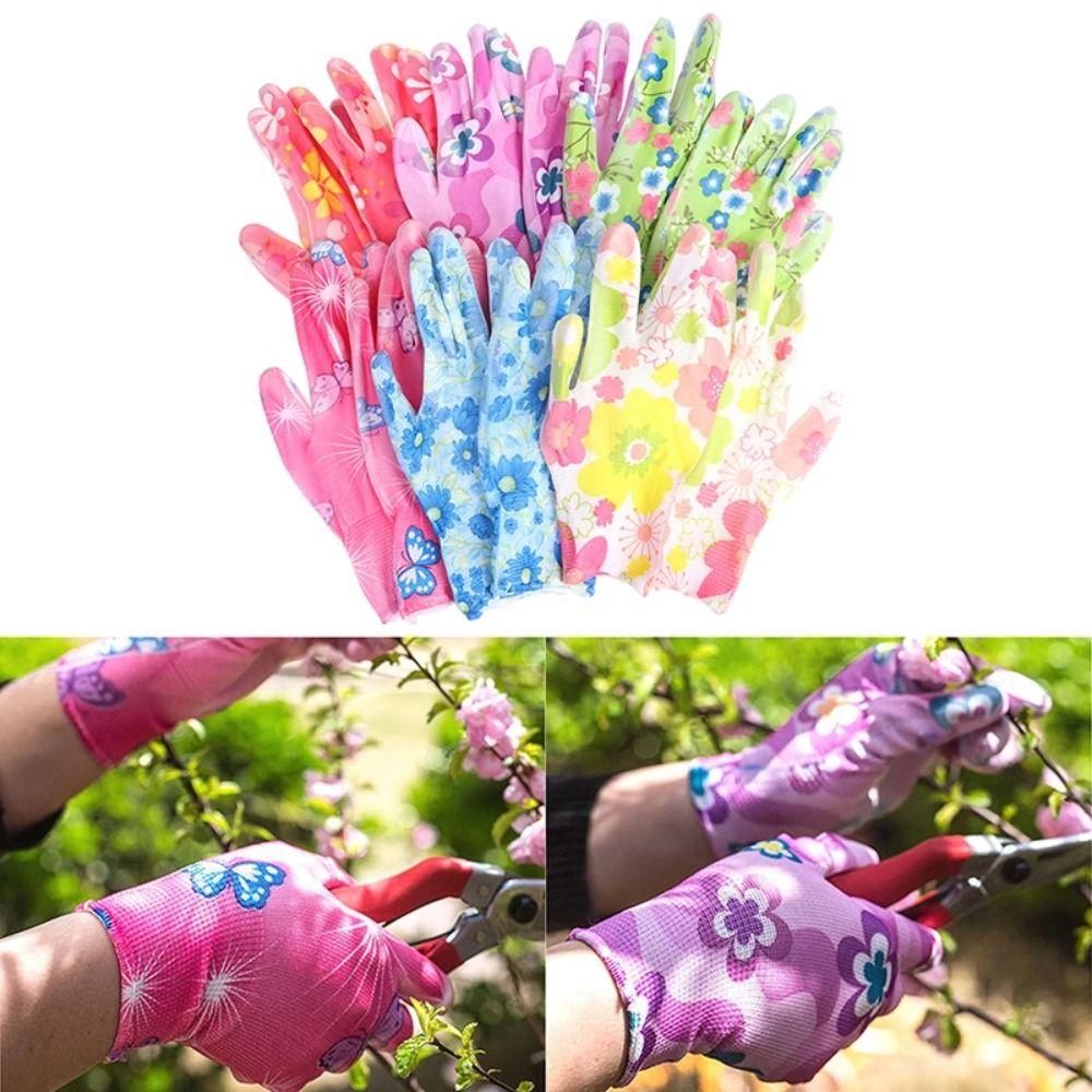 Нескользящие садовые перчатки ПУ Перчатки для защиты труда Рабочие перчатки Посадка