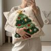 1pc Polyester Cushion Cover Zipper Closure 2D Flat Pillowcase Christmas Pillow Cover Festival