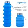 Silicone Water Cup Outdoor Use Water Bottle Foldable Lightweight to Carry reusable Telescopic Cup Travel Water Bottle for Outdoor Use sports trips
