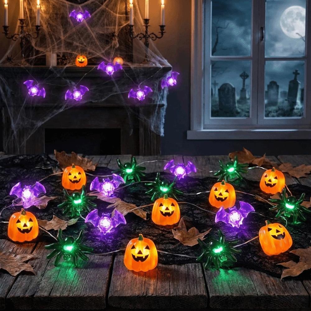 Ghost Halloween Party Lights Pumpkin Decorative Light String LED String Lights Bedroom Decor