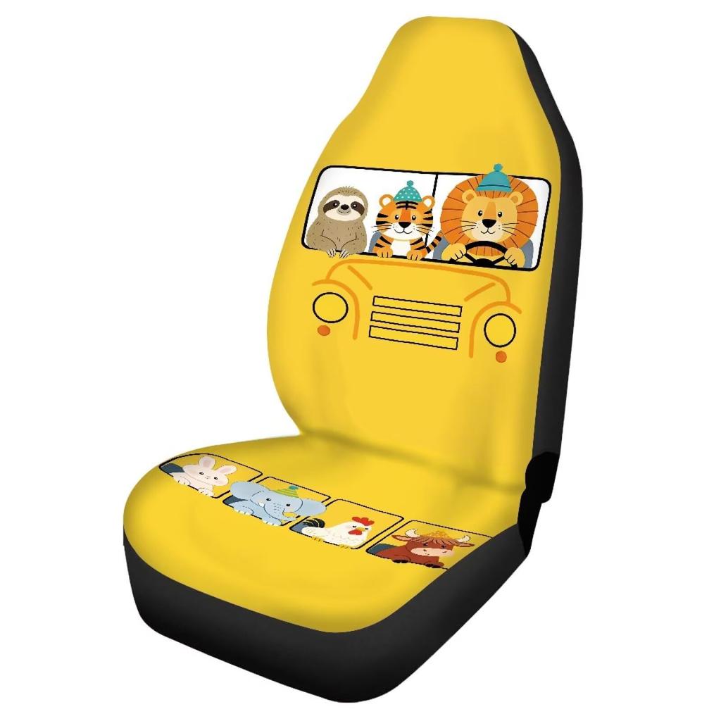 New Product Printed Halloween Pumpkin Car Seat Cover Washable Dustproof Car Seat Cover