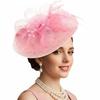 Изысканная винтажная шляпка-fascinator, элегантная маскарадная повязка на голову, повязка на волосы, свадебный головной убор, для танцевального шоу
