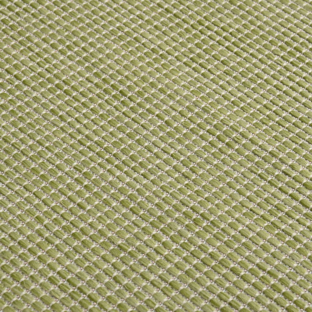 Dywan Zewnętrzny O Płaskim Splocie, 140X200 Cm, Zielony