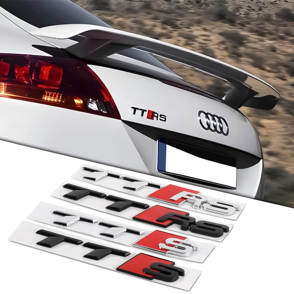 3D ABS Emblem Car Body Rear Trunk Sticker Badge Decoration Center Cover For Audi TT A4 B8 A3 8P A6 C7 8V B9 B7 B6 C6 A5 S6 RS8 S
