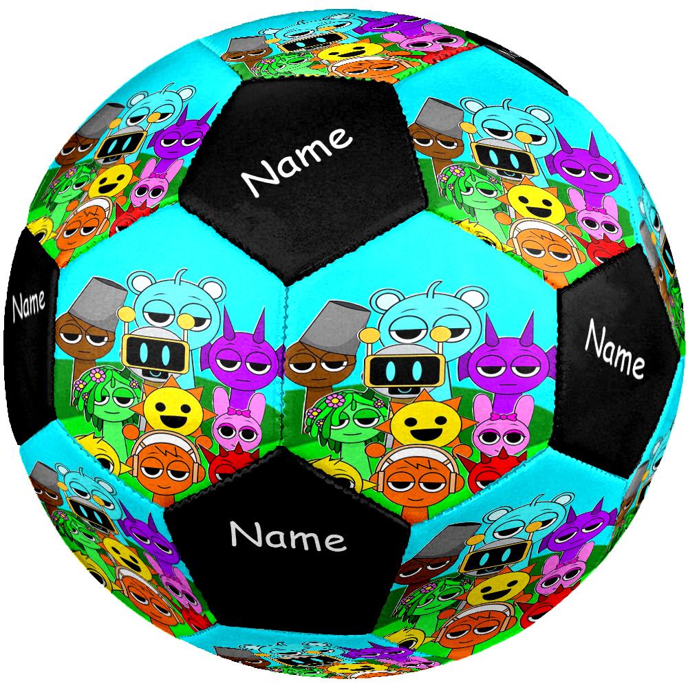Custom Name Sprunki Theme Size 5 Soccer Ball, Suitable for Both Indoor and Outdoor Matches, a Gift Suitable for Everyone.