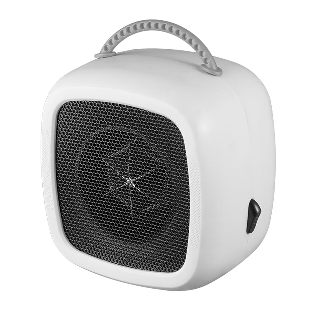 Мини настольный обогреватель с переносной ручкой, малошумный, безопасный дизайн, защита от сбоев питания для использования в офисе