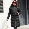 Женская куртка, зима 2024, теплые длинные парки, верхняя одежда с капюшоном, женская одежда, модный пуховик, женское пальто унисекс