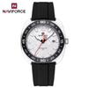 Мужские спортивные часы NAVIFORCE 7132 Модный тренд Отображение даты Светонакопительные стрелки Водонепроницаемость 5ATM Силиконовый ремешок Мужские кварцевые часы