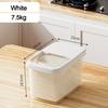Moisture-proof Rice Bucket Transparent Cereal Container Fresh-keeping Rice Grain Storage Box