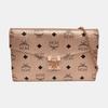 [Pre-Owned] Millie Large Rose Gold Coated Canvas Monogram Crossbody Clutch Shoulder Bag - Very Good #U3V97E