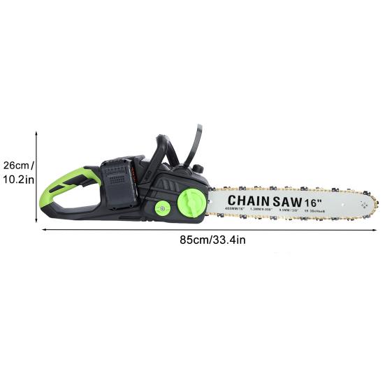 16 Inch Cordless Chainsaw Brushless Motor Electric Chainsaw Battery Powered Chainsaw with 2 X 4Ah Batteries Auto-Lubrication Chain Saw