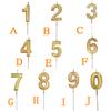 Gold Number Birthday Numeral Candles Number Cake Decor for Adults/Kids Party