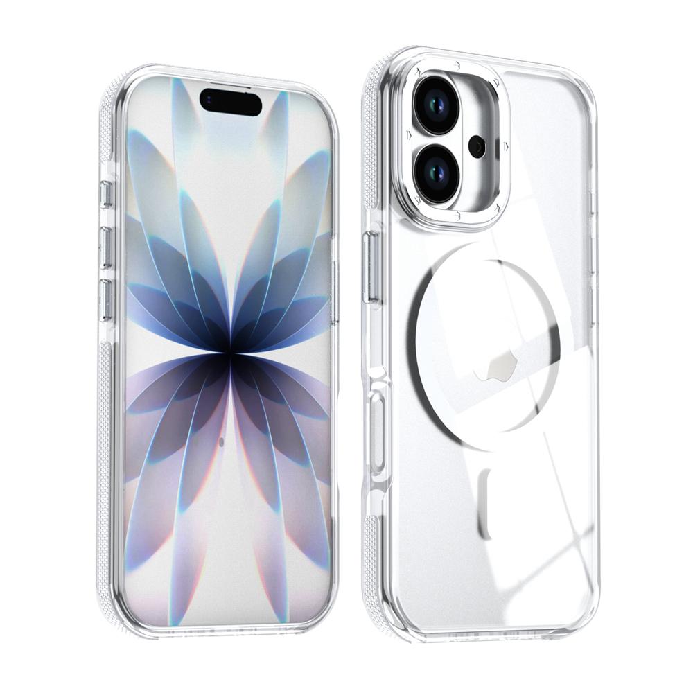 KEYSION Прозрачный магнитный чехол HD для MagSafe для iPhone 17 Pro Max Беспроводная зарядка Ударопрочный чехол для телефона для iPhone17 Air