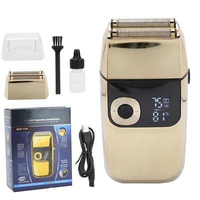 Электрическая бритва для бороды, аккумуляторная бритва для лысой головы с функцией ЖК-дисплея для мужчин