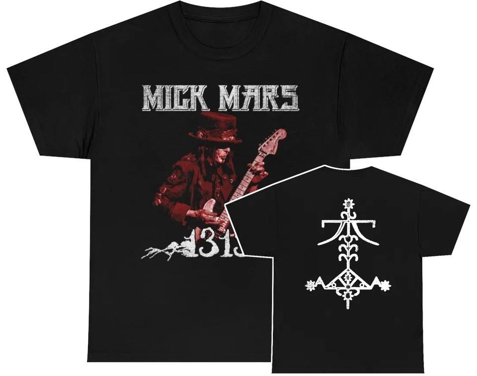 Mick Mars 1313 With Logo On Back unisex black Shirt S-3XL QW3487 Unisex T-Shirt