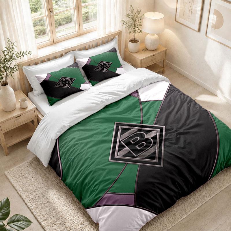 Bedding Set 1 Duvet Cover 2 Pillowcases Borussia Mönchengladbach Print Bedroom Home Decoration