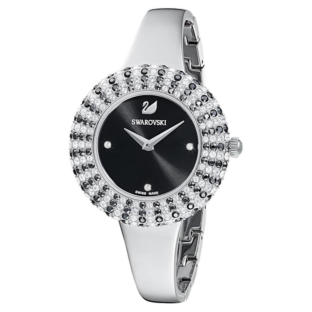 Swarovski 5484076 Crystal Rose Black Sunray Dial Women's Watch