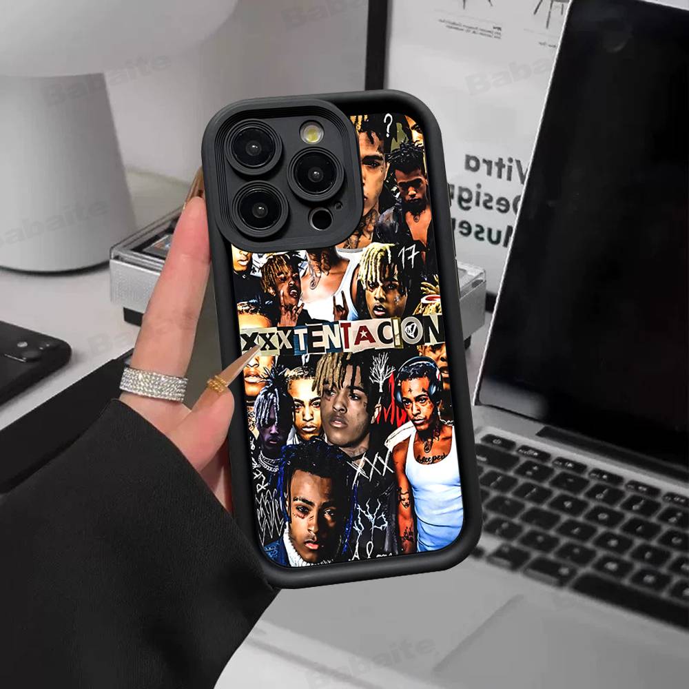 Rapper X-XXXTentacionS Phone Case For IPhone 17 16 E 15 14 13 12 11 Pro Max Plus Back Cover