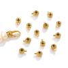 10pcs Stainless Steel Positioning Stopper Spacers Crimp End Beads For Zircon Making DIY Crimp Snap Bracelet End Clip Clasps