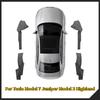Для Tesla Model 3 Highland Model Y Juniper ПУ Передняя Задняя Накладка на Порог Двери Сиденье Защитная Накладка от Пинания Угловая Защита Аксессуары