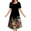 2025 New Floral Graphic Printing Ladies Dress Elegant Midi Dress Summer Dress Plus Size Women's Fashion Clothing