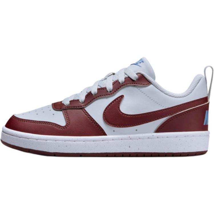 Kids' Sneakers Nike Court Borough Low Recraft Pure Platinum Dark Team Red Blue Beyond (GS)