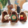Plush Toy Kapibara Keychain Bag Decor Pp Cotton Stuffed For Kids Decor Gift