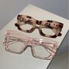 Square Small  Eyeglasses Frame  New Retro Multi-Color Option Flat Mirror Women'S Tide Package Flower Simple Eyeglass