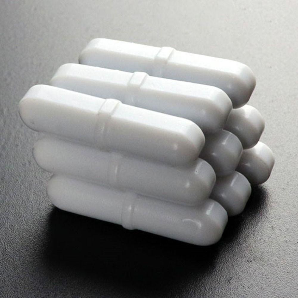 10Pcs 6-15mm Magnetic Stirrer Mixer White Laboratory Stir Rod  Lab Supplies