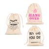 6pcs Bachelor Party Gift Bags with Drawstring Linen Party Favors Bachelor Bridal Shower Pouches for 