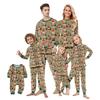 Matching Family Christmas Print Flannel Homewear Set Long-Sleeve Top And Pants