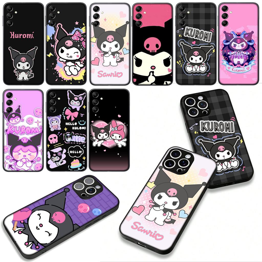 for Motorola Moto G54 G05 G24 G45 G55 G75 G85 G15 G57 G86 Power Edge 50 30 Fusion neo Pro Case Poster Kuromi Lovely Cartoon