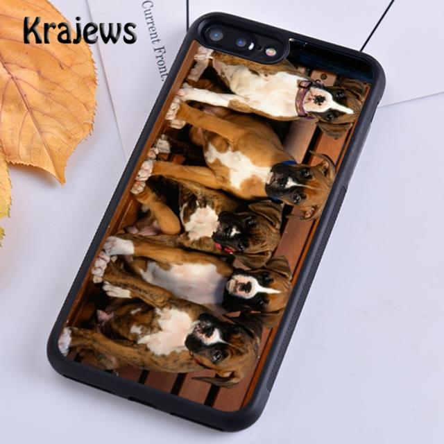 Krajews Cute Boxer Dog Puppy TPU For iPhone 17 Air 16 Phone Case Cover 15 14 plus 12 pro max coque Shell Fundas