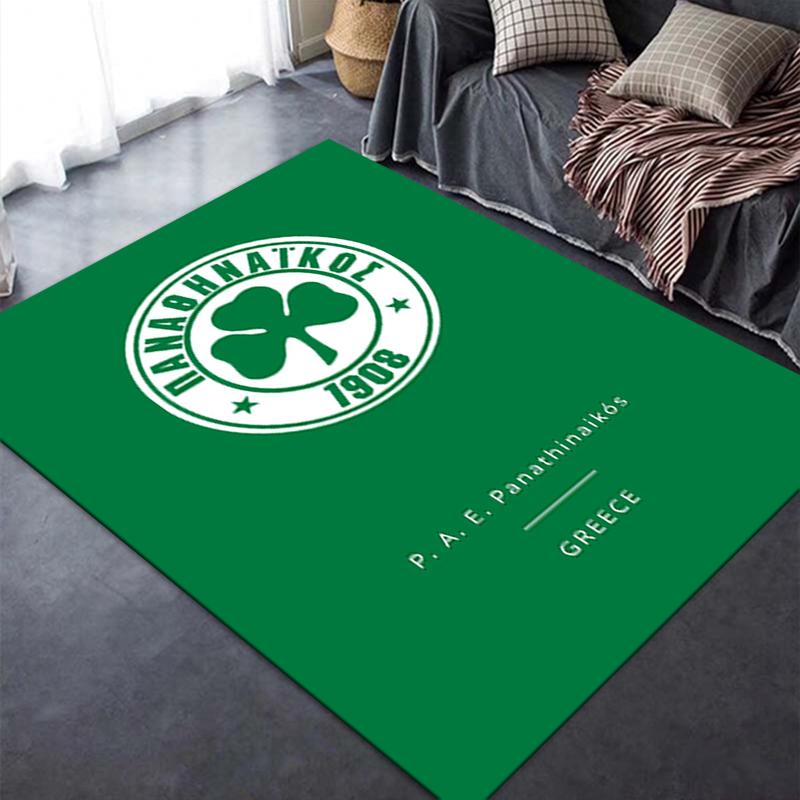 2026 NEW Panathinaikos Football Carpet Rug for Living Room Bedroom Home Sofa Decoration,Kids play Non-slip Floor Mat