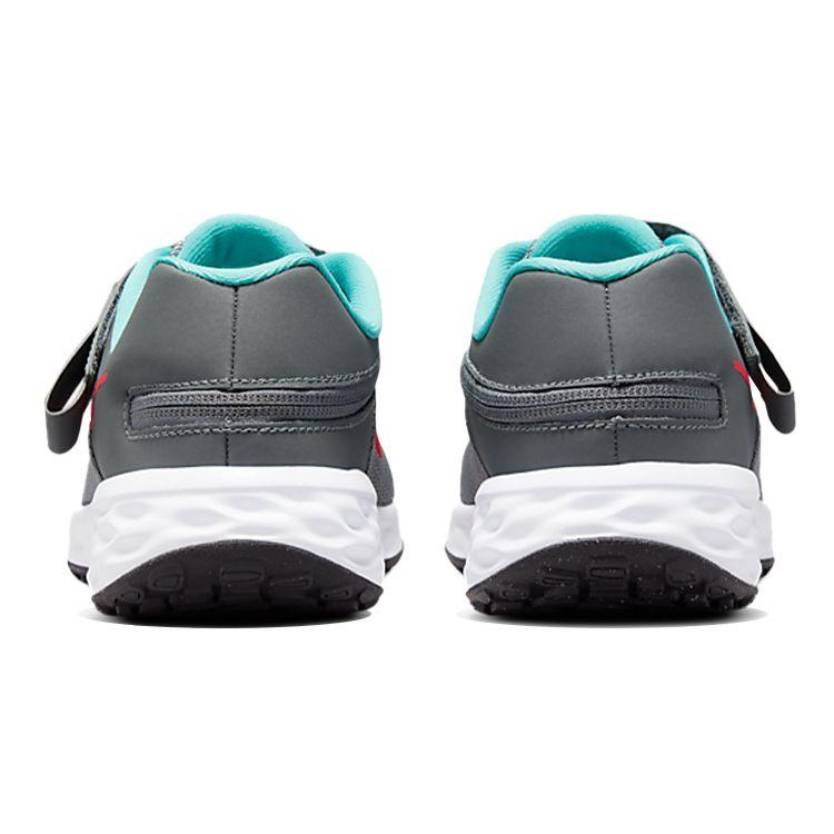 Nike Детские Revolution 6 FlyEase Дымчато-серый Сине-красный DD1113-006