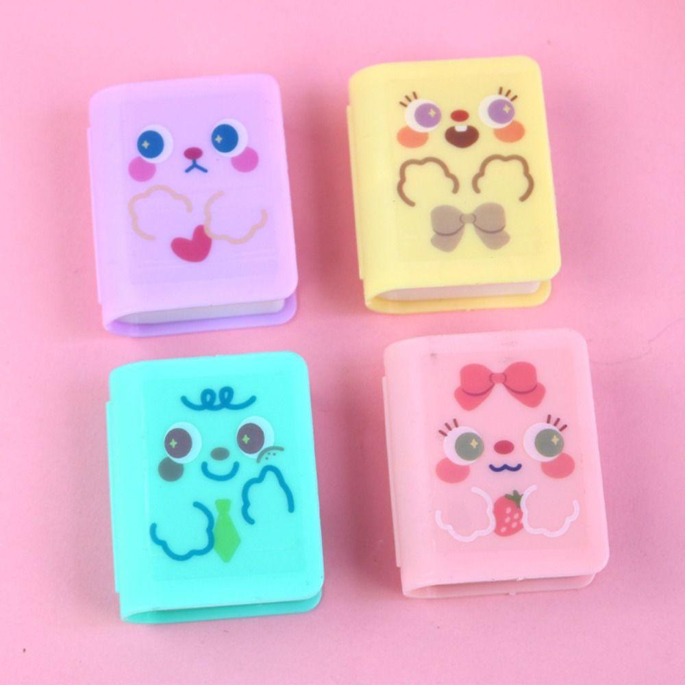 Writing Drawing Pencil Eraser Sharpener Set Less Rubber Debris Pencil Cutting Tools  Children