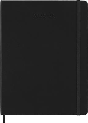 Moleskine Ежедневник 2025 Начало с 18 июля Еженедельник Размер XL 19см x Высота Твердый переплет Черный DHB18WN4Y26 (Ширина 25 см)