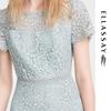 ELLASSAY Spring Elegant Lace Floral A-Line Dress