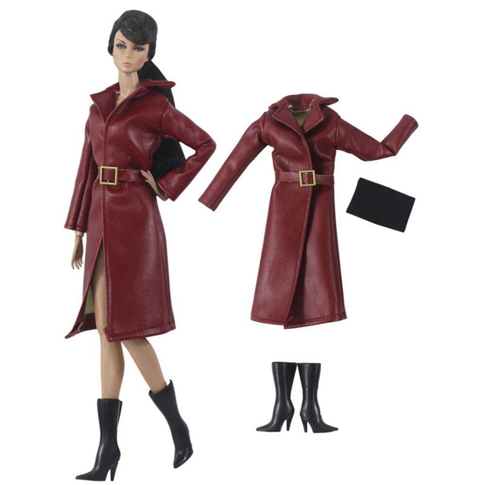Casual Wear PU Leather Jacket Fashion Doll Accessories Dolls Dress for 1/6 BJD Dolls/30cm Dolls