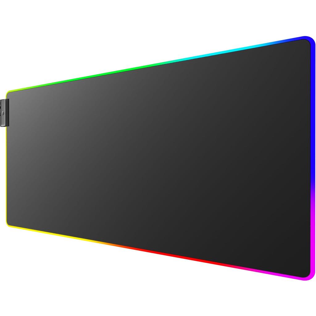 KTRiO RGB Игровой коврик для мыши, Большой, 80 см x 30 см x 0,4 см, Черный