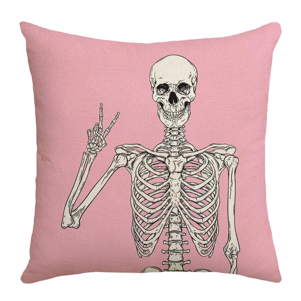 Halloween Undead Decorative Pillow Skull Pillow Cover Living Room Decorative Sofa Bedroom Pillow Bedside Pillow Cover