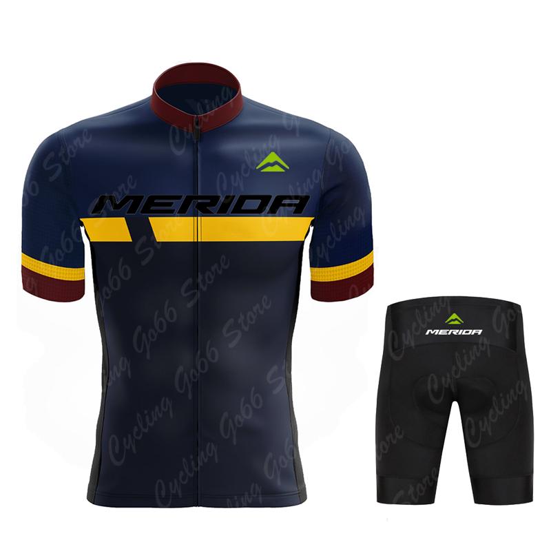 Merida Men's Summer Short Sleeve Cycling Jersey UV Protection Ropa Ciclismo Racing Bike Wear Shirts Maillot Bicycle Clothing