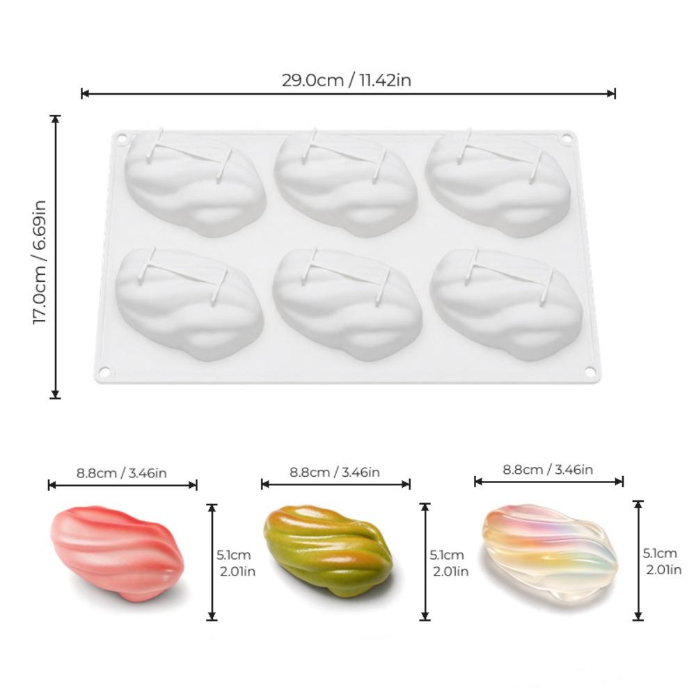 3D Mousse Cake Mold Flexible French Dessert Mold Dishwasher Safe Jelly Pudding Mold Kitchen