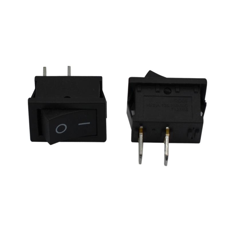 10 шт. Автомобиль Грузовик Лодка Круглый Кулисный 250 В 3 А 2-контактный ВКЛ/ВЫКЛ Тумблер SPST Кулисные переключатели 2 положения