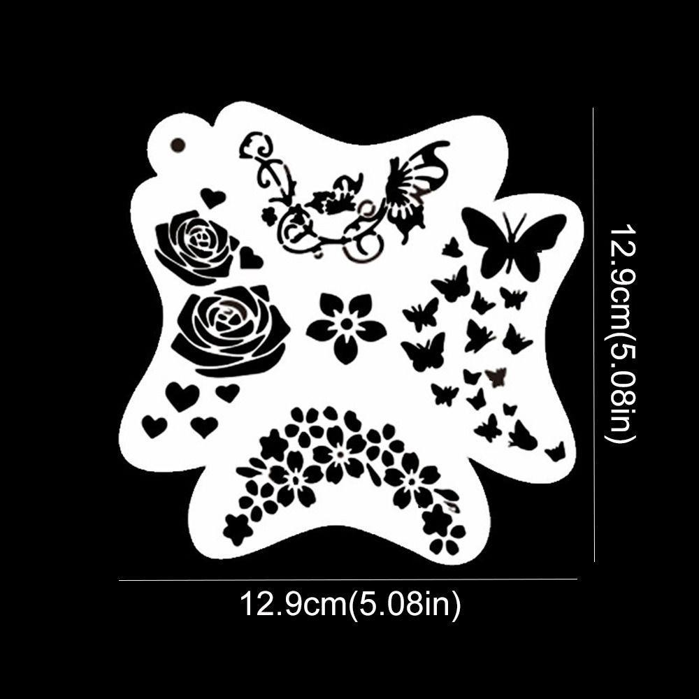 Ручная роспись лица, шаблоны для рисования, многоразовые инструменты для макияжа своими руками, трафареты для рисования боди-арта