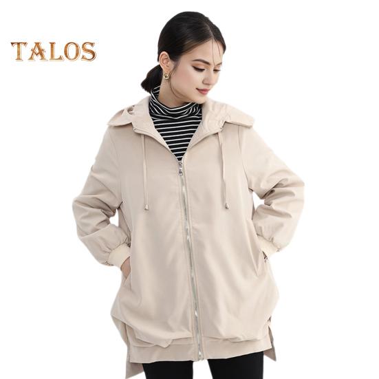 Осенне-весенняя женская куртка с коротким передом, длинной спинкой, разрезом по низу, капюшоном, застежкой-молнией, кардиганом, ветрозащитным пальто для путешествий, кемпинга