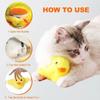 Интерактивная игрушка для кошек с кошачьей мятой, активируемая прикосновением, бьющая крыльями игрушка для утки, перезаряжаемая реалистичная игрушка для котенка