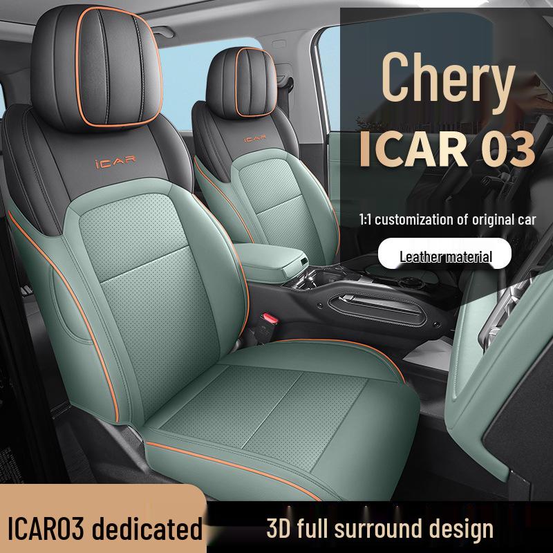 Новая универсальная 5-местная полностью кожаная подушка на автомобильное сиденье для Car03 - Все сезоны